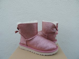 ugg mini bailey bow sparkle pink
