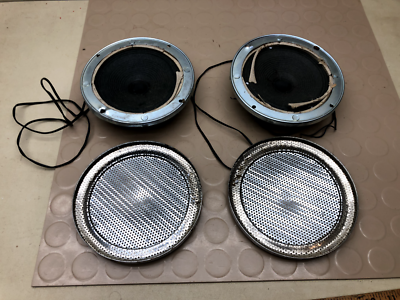 Vintage Pair of Car Speakers with Chrome Covers - Japan | eBay