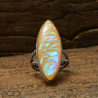 Startling Triplet Opal Gemstone 925 Sterling Silver Handmade Ring All Size