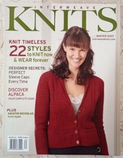 Interweave Knits Winter 2007 Volume XII Number 4 Knitting Pattern Diagram Chart
