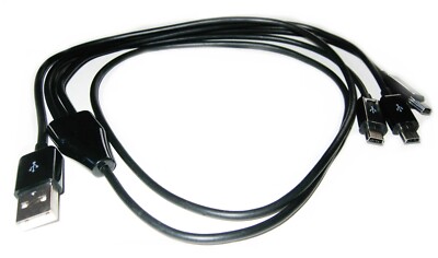 US Mini USB 3-Way Charger | Charging Cable. Fits: XP Deus & ORX Metal Detectors