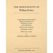 The descendants of William Forbes