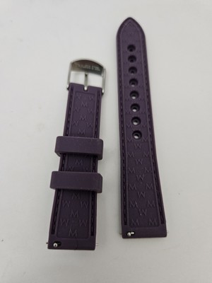 Michele Watch Rubber Band Strap 16mm Purple | eBay display picture 2