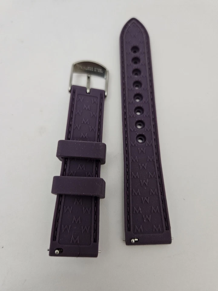 Correa de goma para reloj Michele 16 mm púrpura Foto 4 de 4