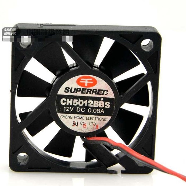 SUPERRED 5010 5CM dual ball fan 12V 0.08A CH5012BBS mute cooling fan eBay