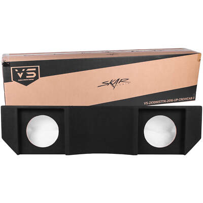 Fits 2016-2024 Nissan Titan Crew Cab Dual 10'' Subwoofer Enclosure