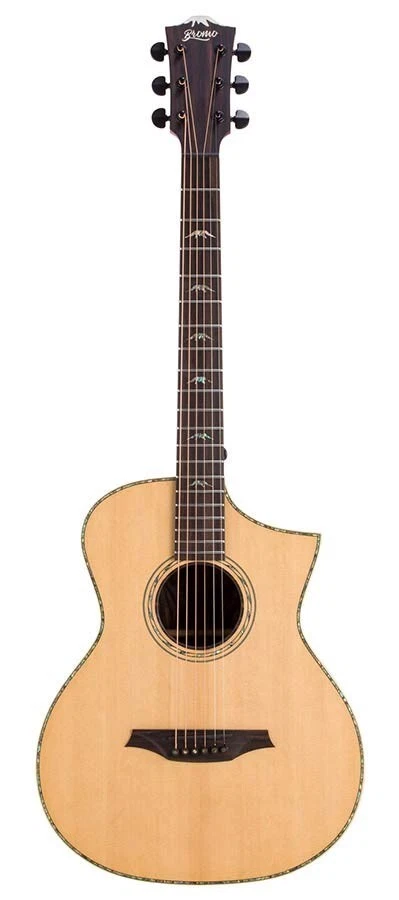 Gitarre BROMO vollmassiv Rocky Mountain Serie Cut+Tonabnehmer +Tasche AUSSTELLER - Bild 3 von 4