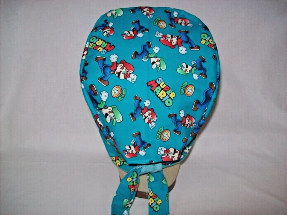 Men/Women Surgical Scrub Cap Lined Party Characters 100% Cotton - Image 3 of 3