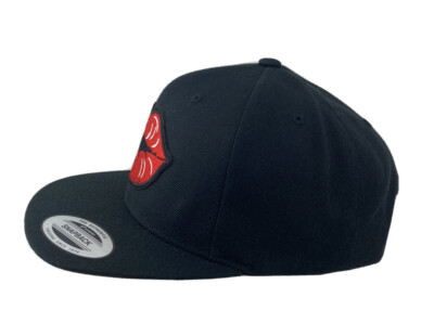 Snap-back, Red Lips Embroidered patch Black hat cap Adjustable | eBay