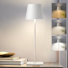 Cordless Table Lamp,5200mAh Battery Operated Lamp,IP54 Outdoor Table White-1