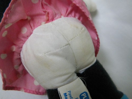 Spielschule Minnie Maus Plüschtier 9" Spielzeug in rosa Tupfen Kleid blaue Schuhe & Schleife - Bild 14 von 15