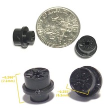 2pc BTO Newly Made Aurora T-Jet Thunderjet HO Slot Car Large Size Wheels Black