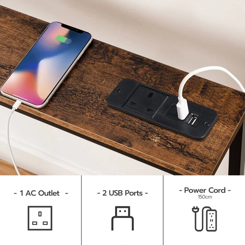 Konsolentisch mit Ladestation Flurtisch Sofatisch Vitrinentisch - Bild 21 von 23