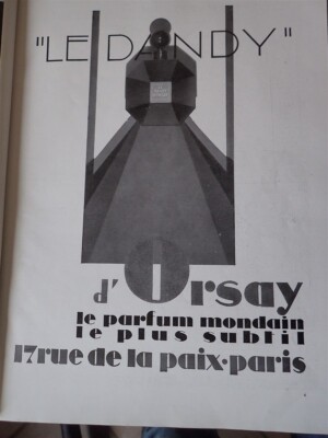 LE DANDY perfume d'ORSAY + rifle DARNE + BAS GUI advertising paper ILLUSTRATION 1931
