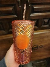 Starbucks 16 oz Iridescent Cold Cup - Rose Gold