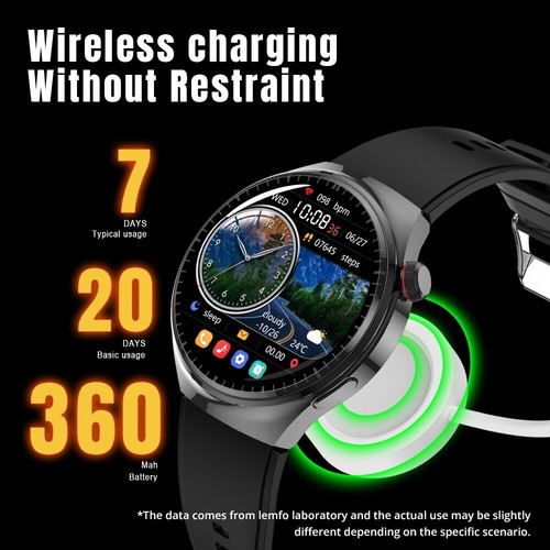 LEMFO LF38 Smartwatch, 1.6-inch IPS HD Screen, 60Hz Refresh Rate, Bluetooth Call - Picture 5 of 19
