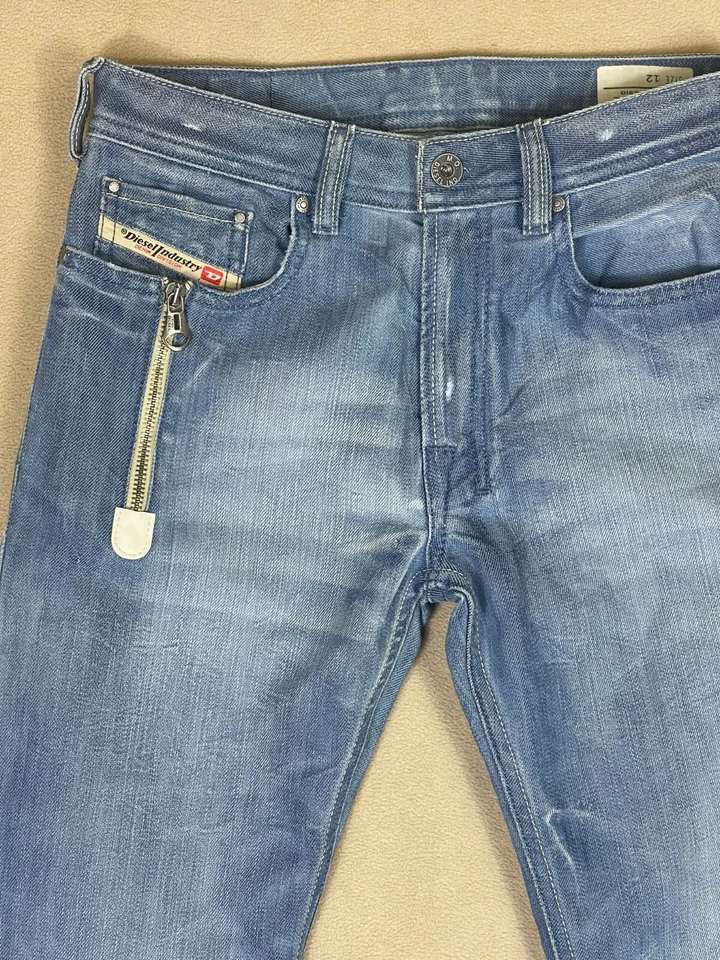 Jeans Diesel Industry Zatiny Corte Bota Junior 12 Calce Ajustado Azul Denim Elástico Foto 2 de 4