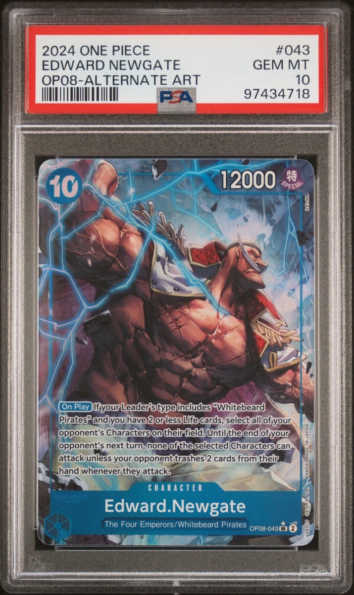 ONE PIECE TWO LEGENDS OP08-043 EDWARD NEWGATE ALTERNATE ART ONE PIECE TWO LEGENDS OP08-043 EDWARD NEWGATE ALTERNATE ART