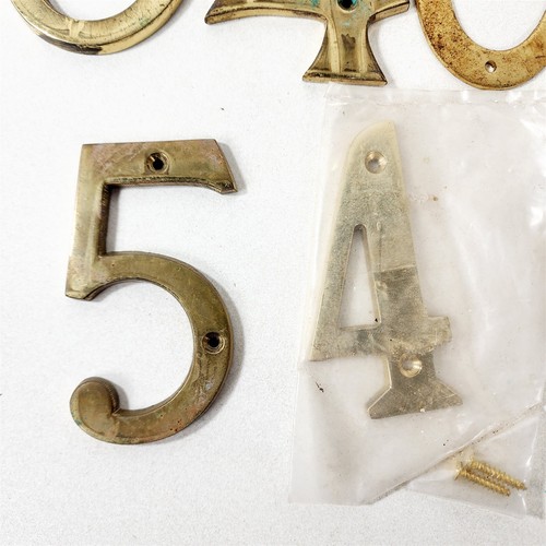18 números de casa de direcciones 4" de alto - 14 latón 4 aluminio - Imagen 6 de 8