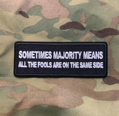 Sometimes Majority Means All The Fools Are On The Same Side Patch