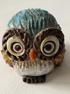 Vintage 1975 Enesco Terra Cotta Owl