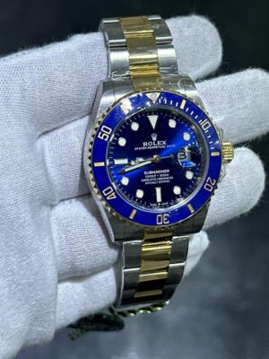ROLEX 126613LB Two Tone Submariner Bluesy Blue Dial Oyster Strap