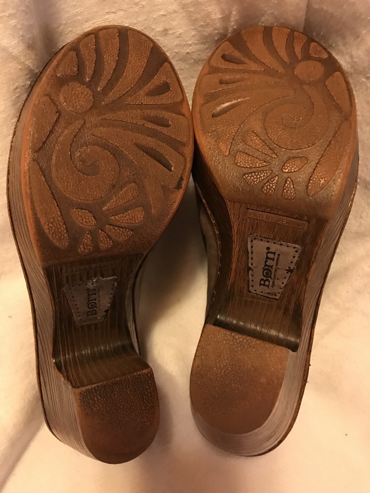 BORN Zipper Clogs High Heels