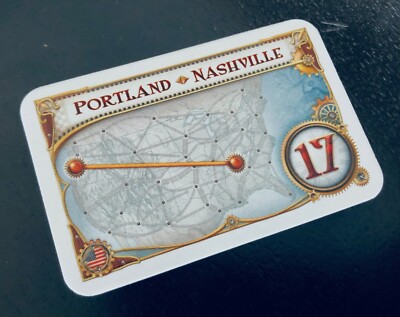 Ticket To Ride | Portland - Nashville Destination Ticket Card
