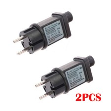 2X Trafo Stecker 5V DC 6W Weihnacht LED Lichterkette Beleuchtung 230V Garden XS