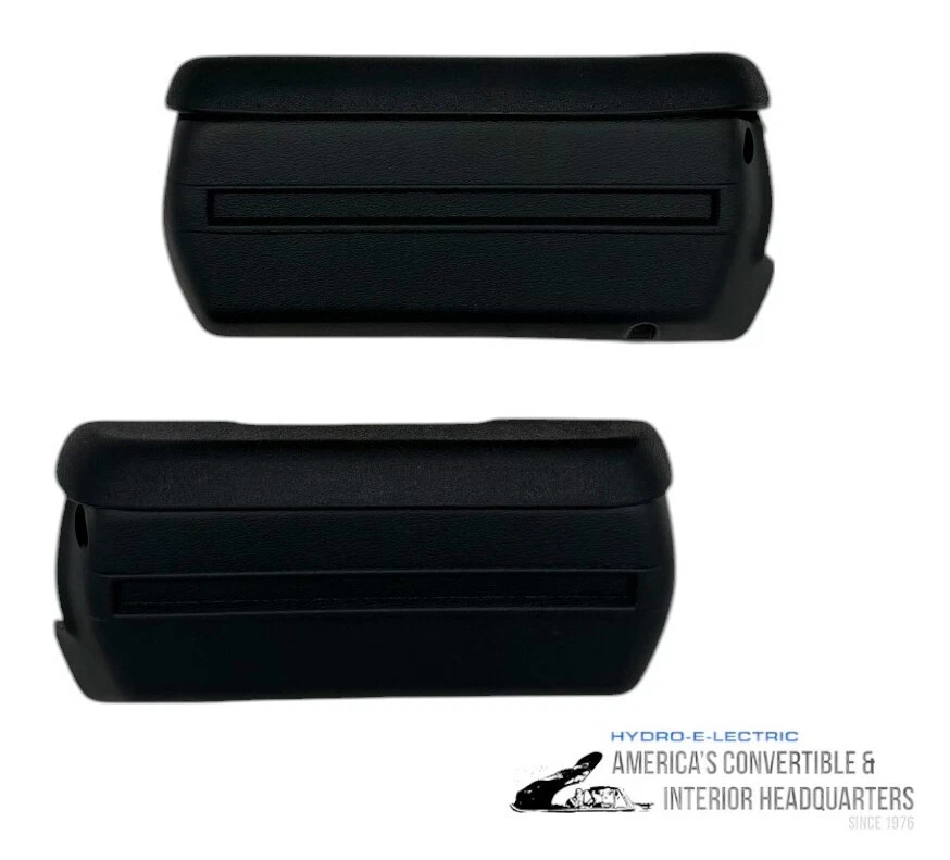 NOVO 1968-1972 Pontiac Catalina Apoio de Braço Frontal Base e Conjunto de Almofada - Preto - Par - Imagem 2 de 3