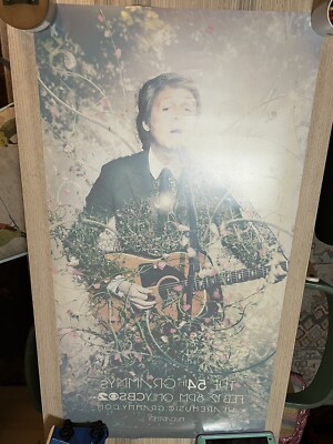 2012 Super Rare Paul McCartney Grammys Beatles Promo Poster