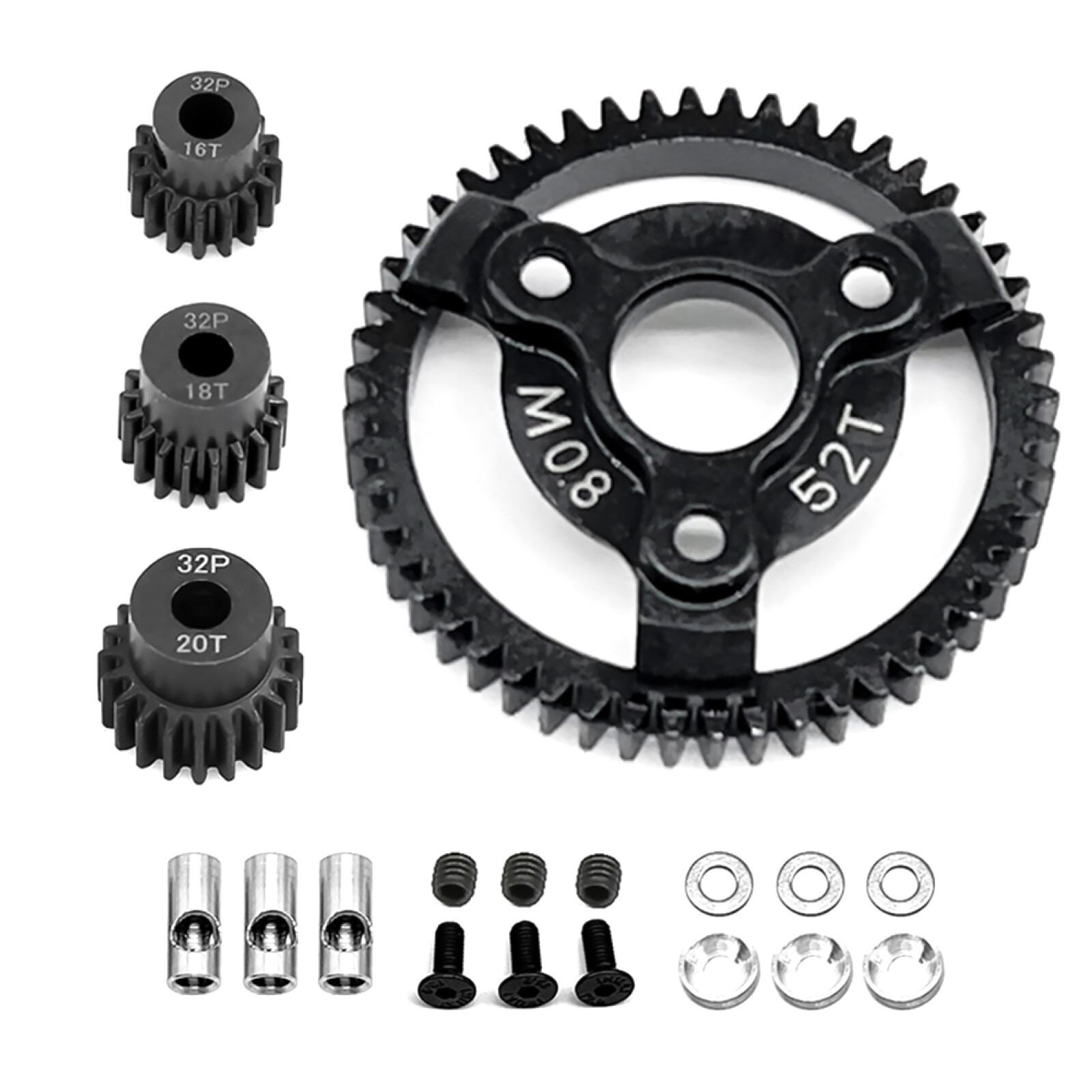 1/10 50/52/54/56/58/60T 0.8M 32P Spur Gear for Traxxas Slash 2WD VXL XL-5 Bandit