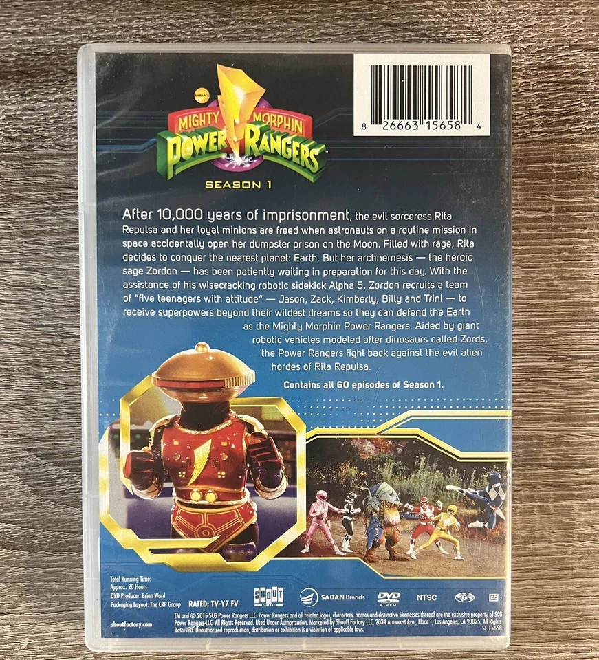 Mighty Morphin Power Rangers: The Complete First Season New 6 DVD Set Value Pack Foto 2 de 4