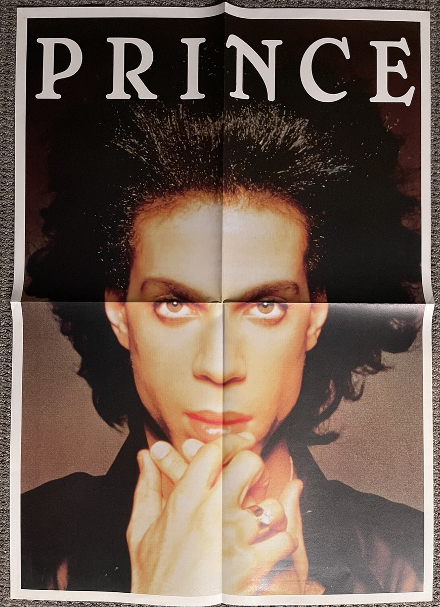 Original Vintage Poster Sexy prince pinup big hair 1980s music