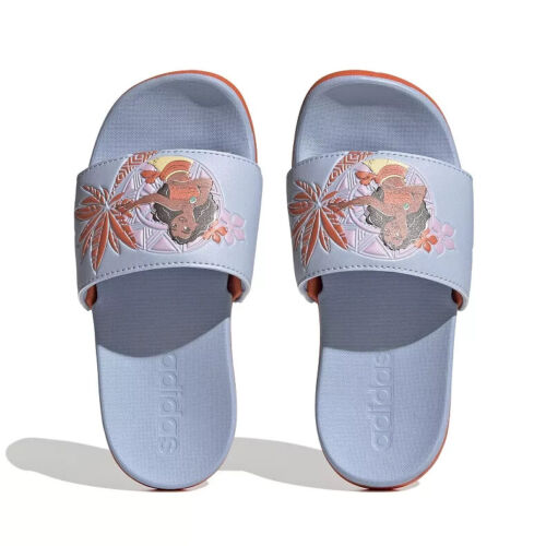 Adidas x Disney Moana Adilette Slides Kids Size 5 Comfort Sandals NEW - HP7757 - Picture 3 of 9