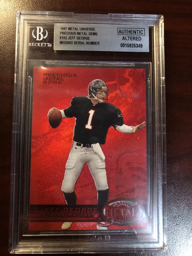 1997 METAL UNIVERSE PRECIOUS METAL GEMS RED PMG #102 JEFF GEORGE BGS AUTHENTIC