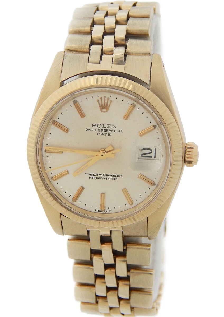 Rolex top gold band