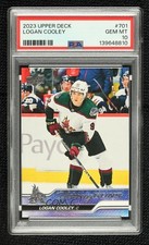 2023 Upper Deck Extended Series Young Guns Logan Cooley #701 PSA 10 GEM MT 1s36