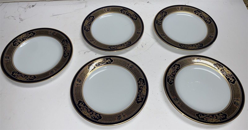 Lot of 5 Noritake Legacy Grenoble 6 1/4 in Plates - CHECK SIZE