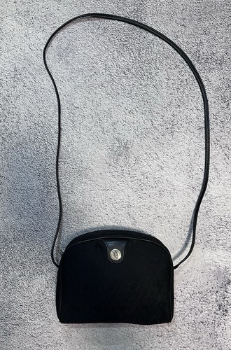 Christian Dior Women Bag Crossbody Monogram Logo Black Made In France - Picture 2 of 24