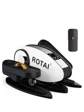 Electric Under Desk Elliptical Machine Rotai W/Circulation Rollers & Remote New