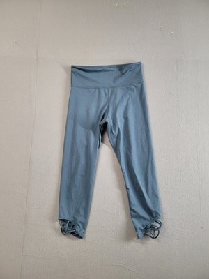 JoyLab Women Yoga Pant M Teal Ankle Activewear Align Cropped Pull On Tie Cinch