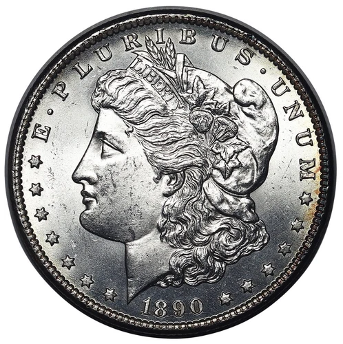 1890-CC Morgan Silver Dollar Blast White Lustrous Solid Gem BU++ Better Date