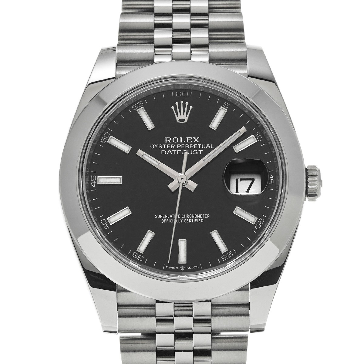 ROLEX Datejust 41 126300 Bright black WATCH 755099