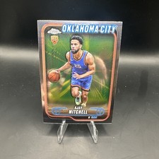 2024-25 Topps Chrome #132 Ajay Mitchell Oklahoma City Thunder Rookie