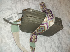 Papaya camera crossbody bag New Tags - sage green
