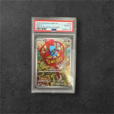 2025 POKEMON MEP EN-ME BLACK STAR PROMO #010 RIOLU PSA 10 | eBay