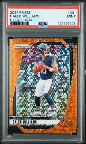 2024 Panini Prizm - Rookies Caleb Williams #301 Disco Prizm (RC) PSA 9