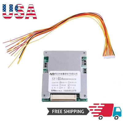 13S 48V 60A Battery BMS Board Module for Li-Ion Battery Protection Board AUS#