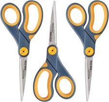 8-Inch Titanium-Bonded Non-Stick Straight Scissors with Adjustable Glide Feature